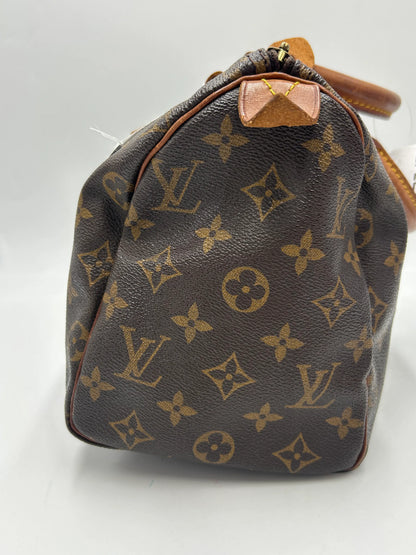 Louis Vuitton Speedy Monogram Canvas, Brown, Canvas, Handbag