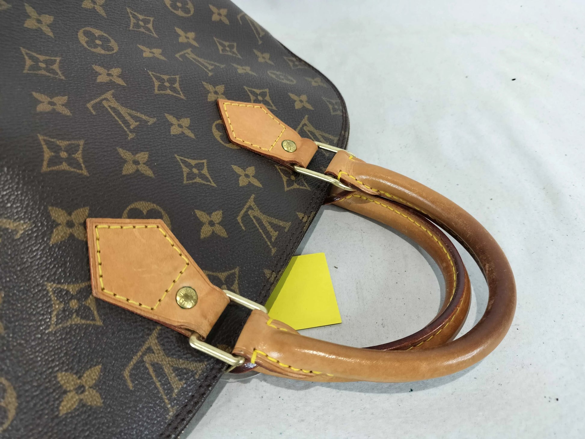 Louis Vuitton Alma Monogram Canvas, Brown, Canvas, Handbag