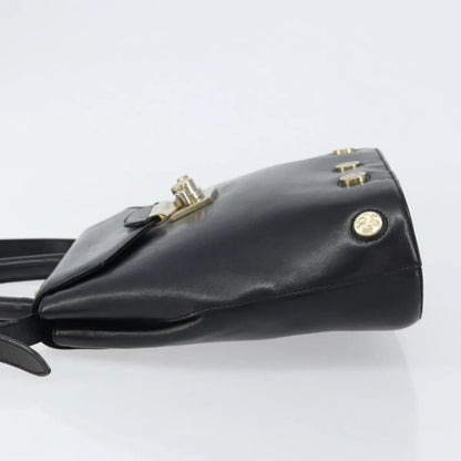 Salvatore Ferragamo Vintage Leather, Black, Leather, Handbag