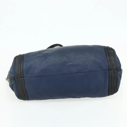 Chloe Alice Tote Leather, Navy, Leather, Tote Bag