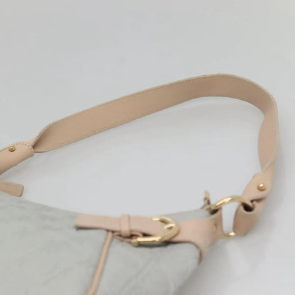 Salvatore Ferragamo Gancini Leather, Gray, Leather, Shoulder Bag