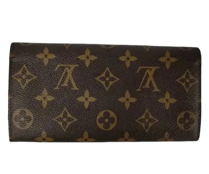 Louis Vuitton Emilie Monogram Canvas, Brown, Canvas, Wallet