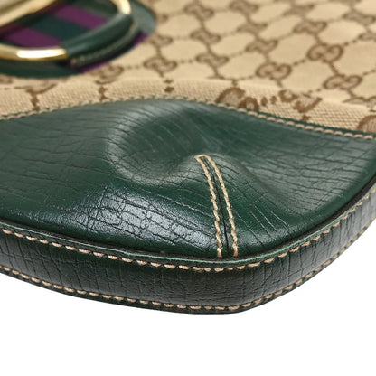 Gucci Sherry line shoulder Canvas, Beige, Canvas, Handbag