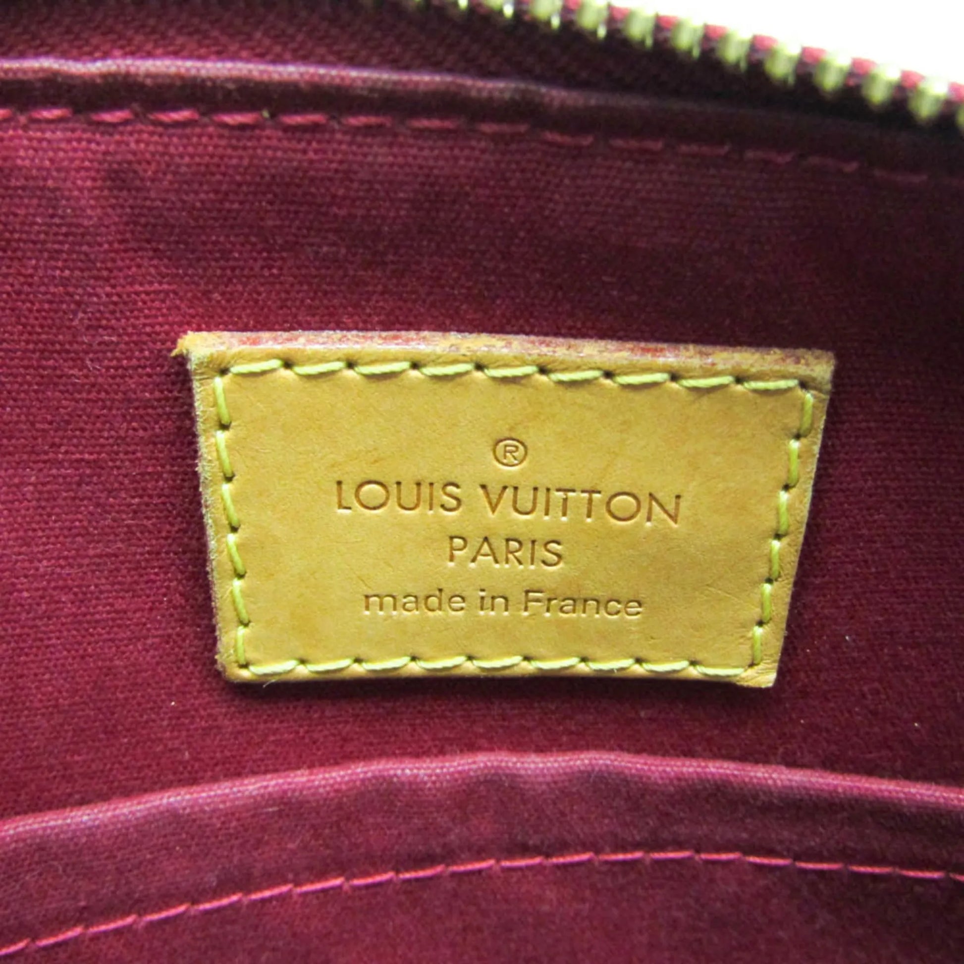 Louis Vuitton Sherwood Monogram Vernis, Red, Patent Leather, Handbag