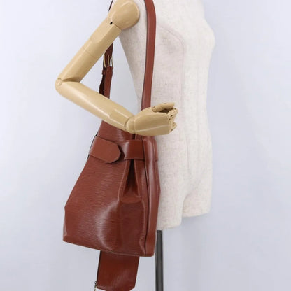 Louis Vuitton Vintage Sac d'Epaule Handbag Epi, Brown, Leather, Shoulder Bag