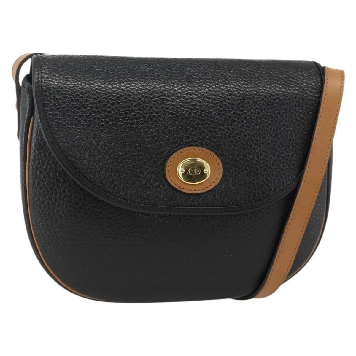 Christian Dior CD Shoulder bag Leather, Black, Leather, Shoulder Bag