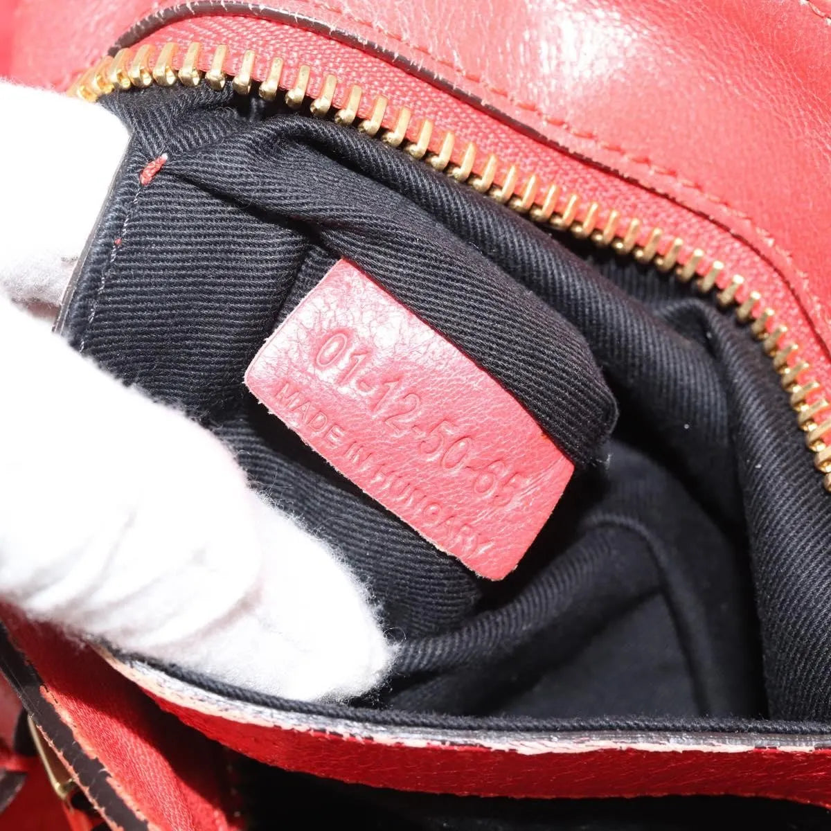 Chloe Ethel Leather, Red, Leather, Handbag