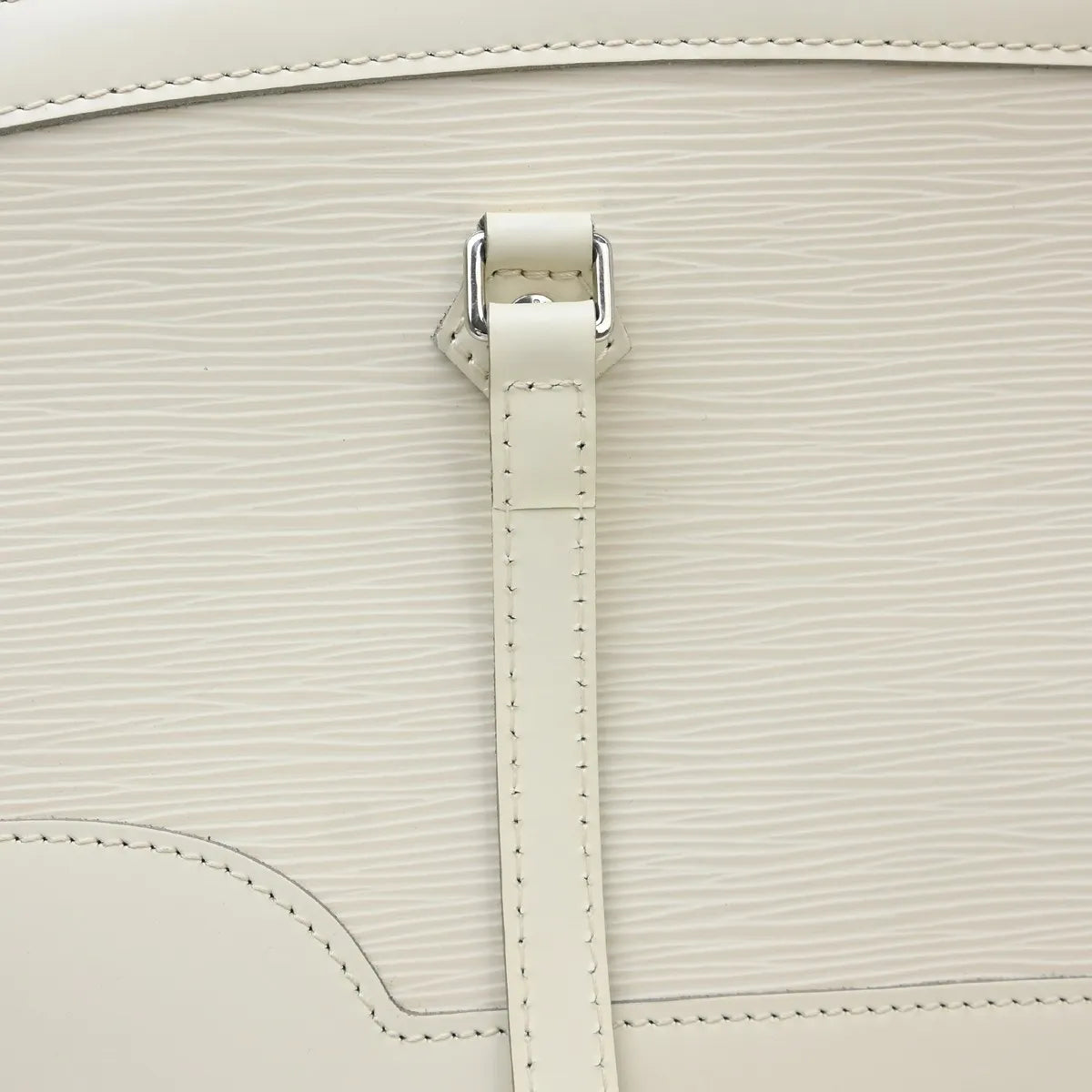 Louis Vuitton Madeleine Epi Leather, White, Leather, Shoulder Bag