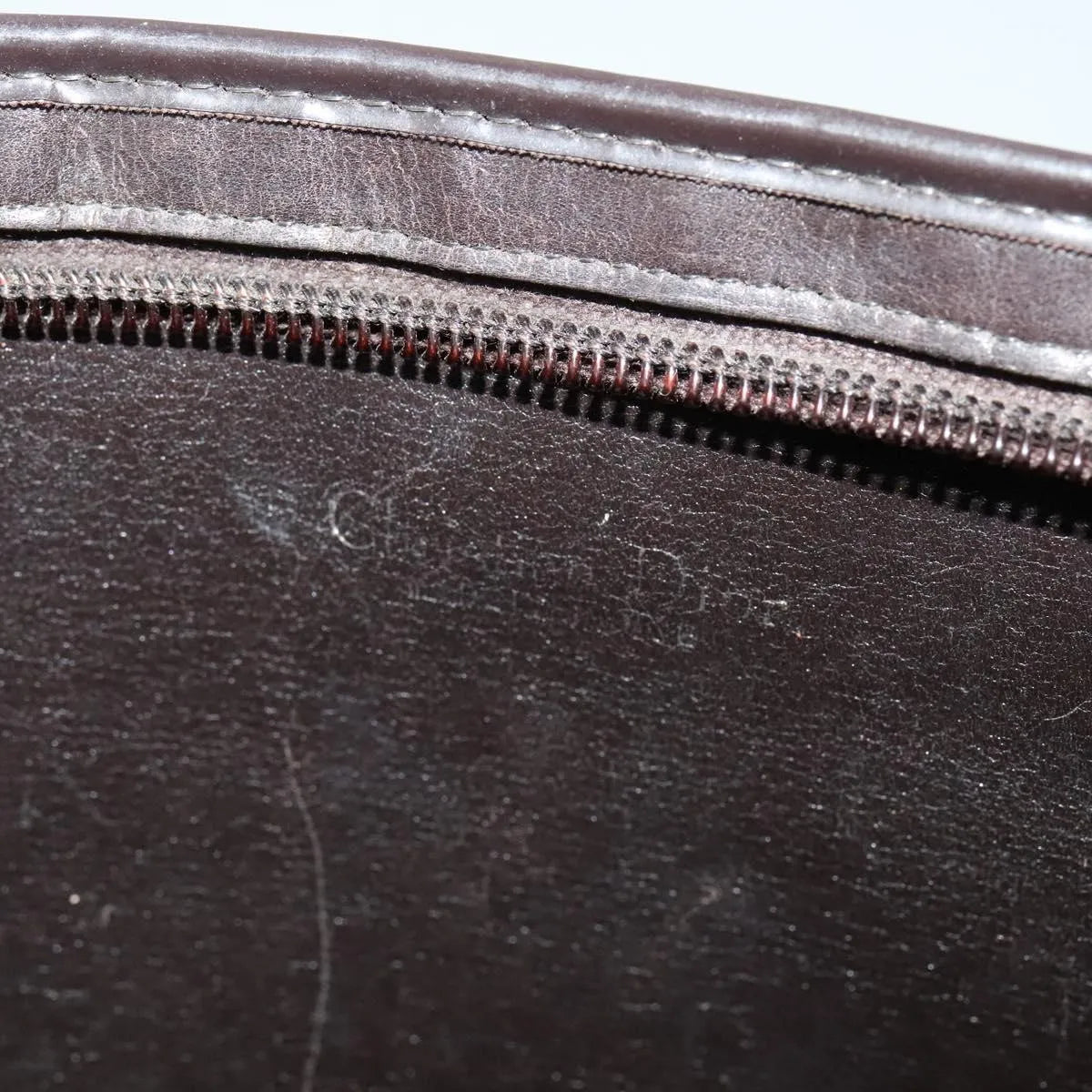 Christian Dior Vintage Trotter Canvas, Brown, Canvas, Shoulder Bag