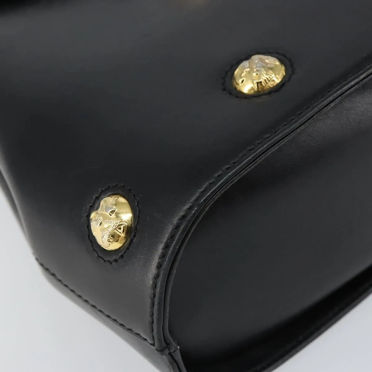 Salvatore Ferragamo Vintage Leather, Black, Leather, Handbag