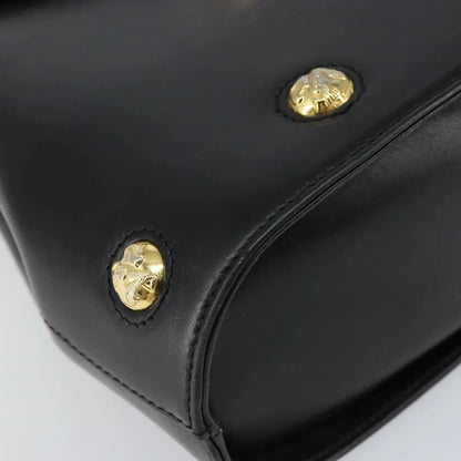 Salvatore Ferragamo Vintage Leather, Black, Leather, Handbag