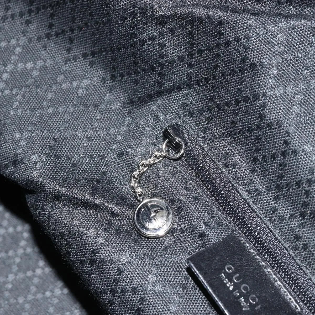 Gucci Vintage Nylon, Black, Nylon, Shoulder Bag