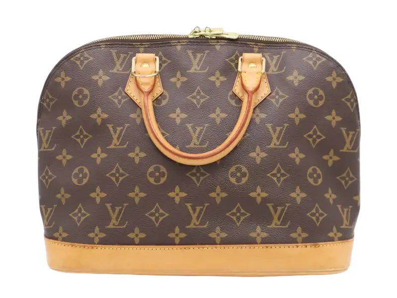 Louis Vuitton Vintage Alma Monogram Canvas, Brown, Canvas, Handbag