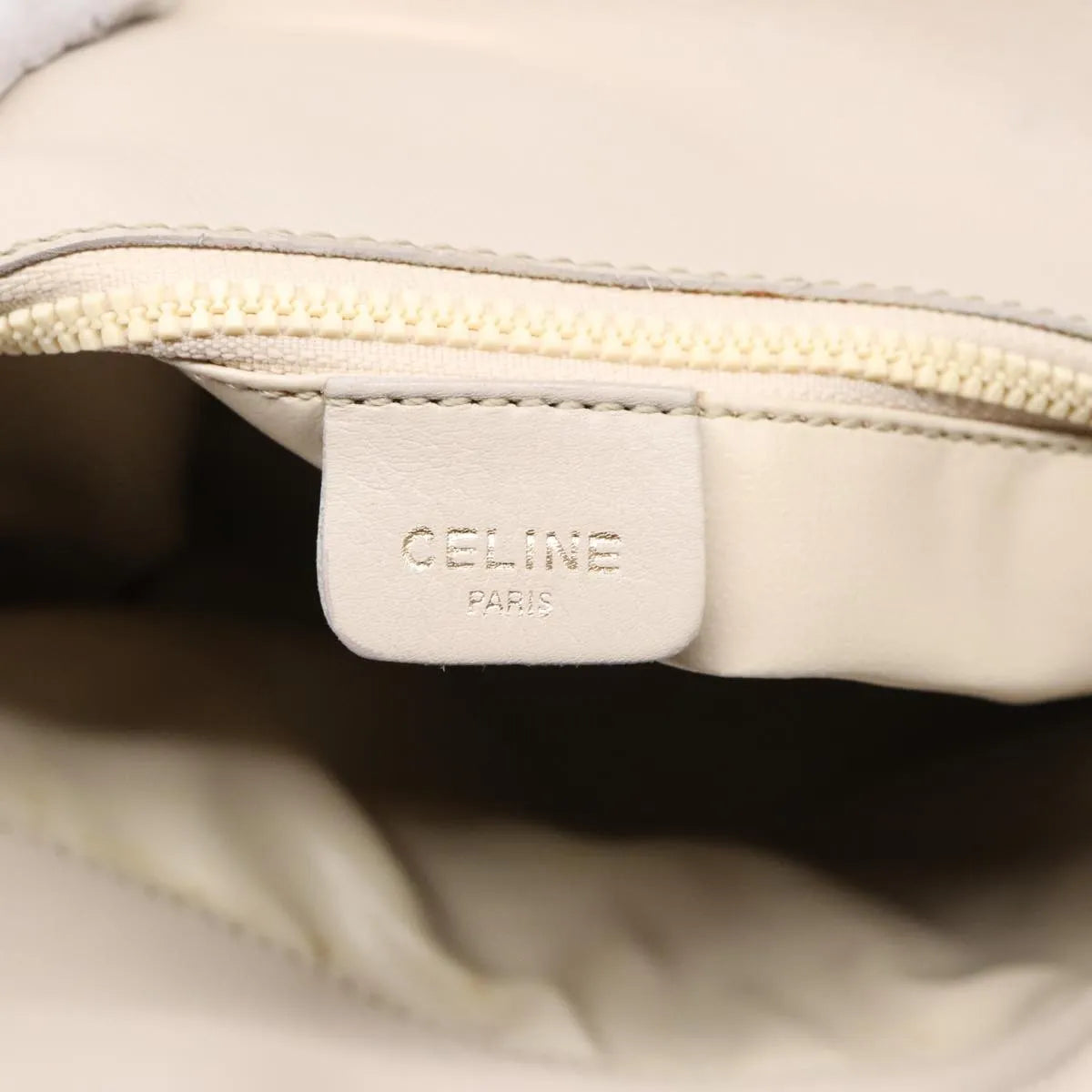 Celine Horse Carriage Leather, Beige, Leather, Shoulder Bag