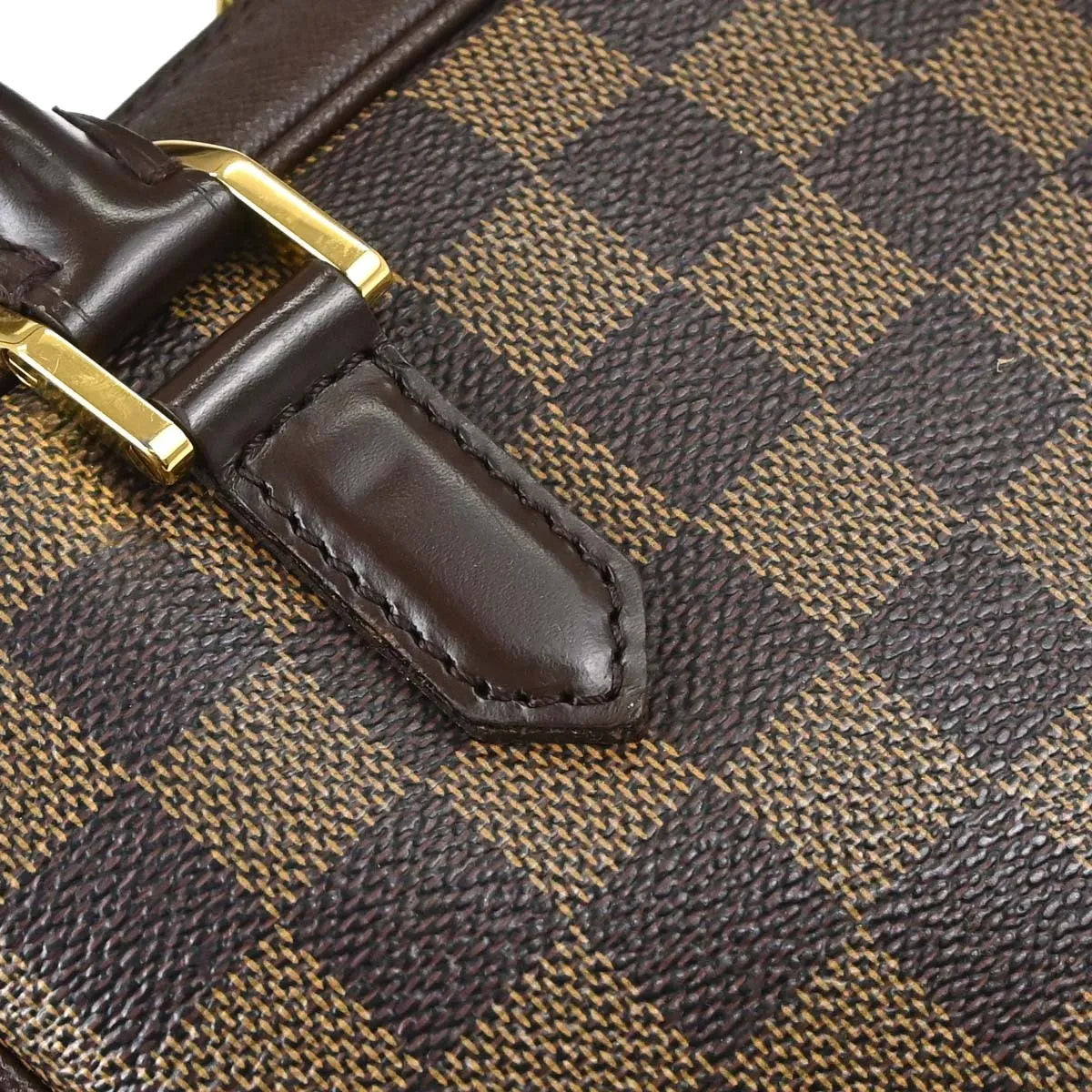 Louis Vuitton Triana Damier, Brown, Canvas, Handbag