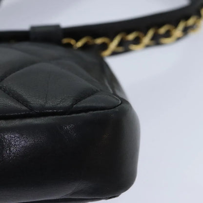 Chanel Vintage CC Waist Lambskin, Black, Leather, Shoulder Bag