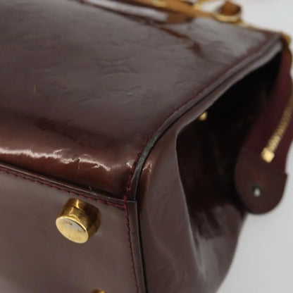 Louis Vuitton Brea Monogram Vernis, Burgundy, Patent Leather, Handbag