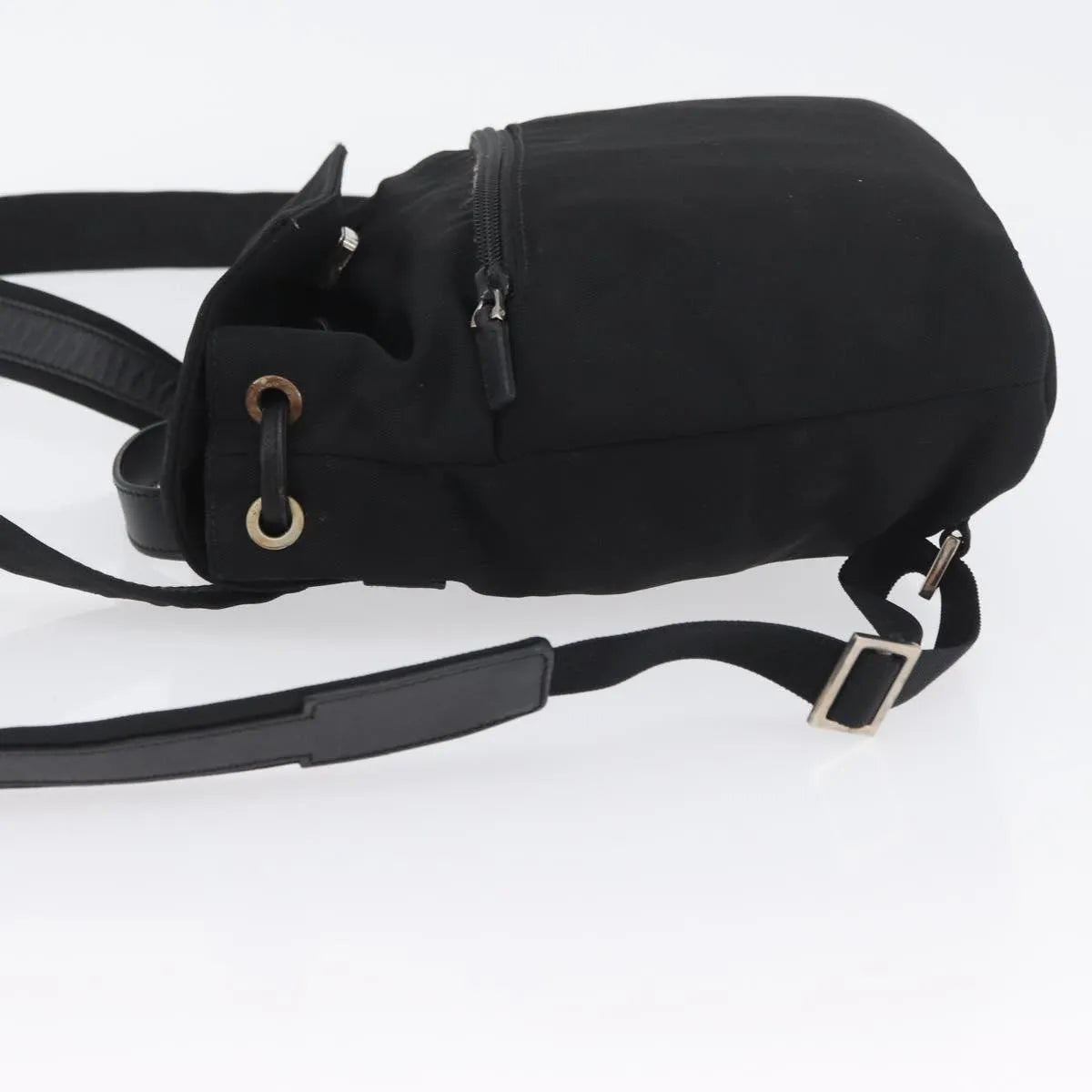 Gucci Vintage Flap Nylon, Black, Nylon, Backpack