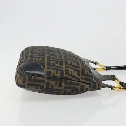 Fendi Chef Hobo Zucca Canvas, Brown, Canvas, Shoulder Bag