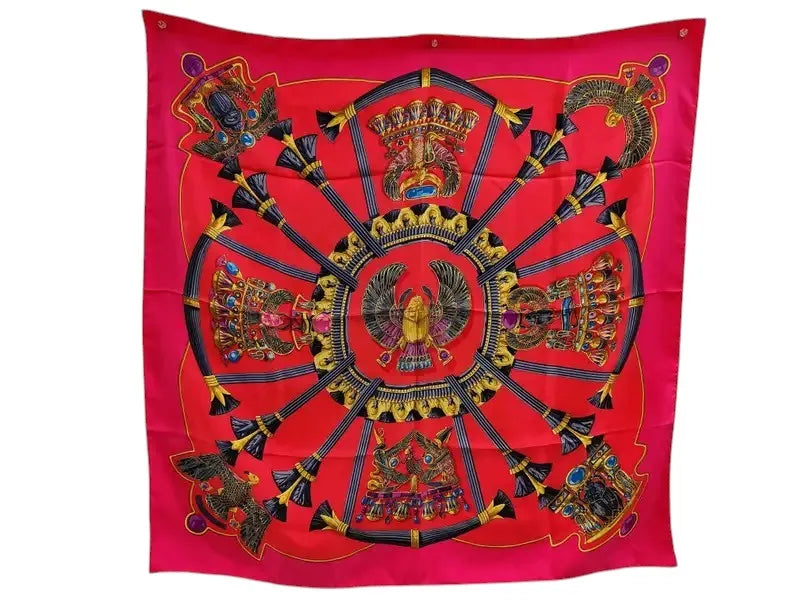 Hermes Carré 90 Silk multicolor, Multicolour, Cotton, Scarf
