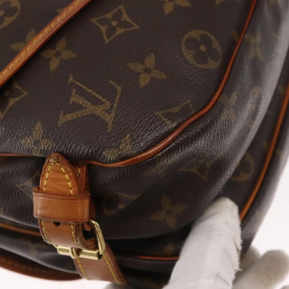 Louis Vuitton Saumur Monogram Canvas, Brown, Canvas, Shoulder Bag
