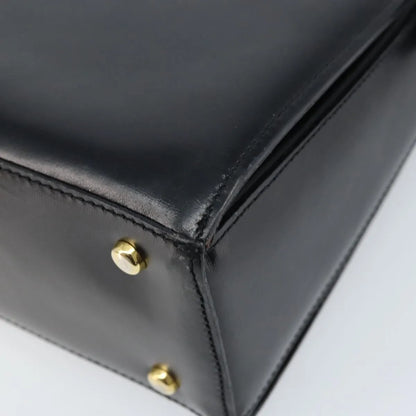 Celine Vintage Leather, Black, Leather, Shoulder Bag