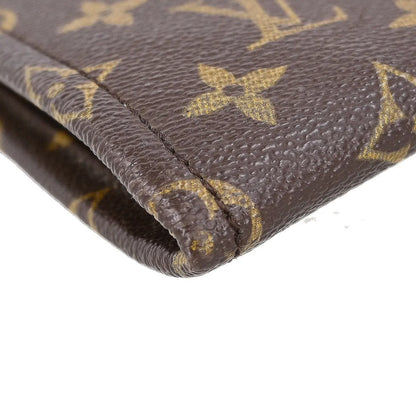Louis Vuitton Poche Documents Monogram Canvas, Brown, Canvas, Clutch