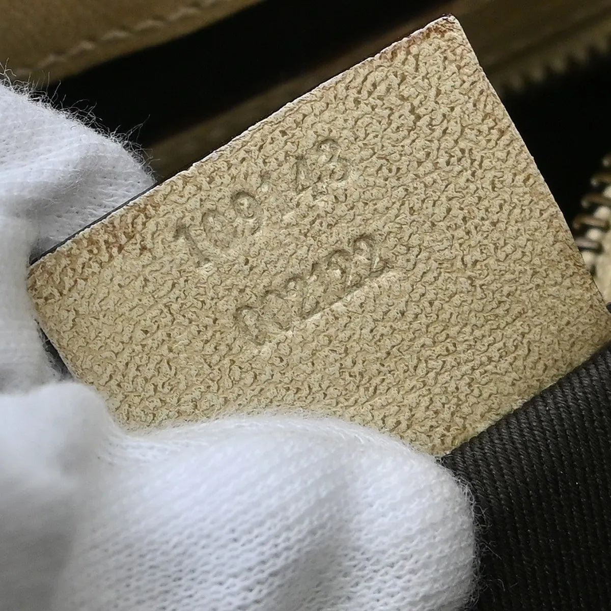 Gucci Miss GG Tote GG Canvas with Leather, Beige, Canvas, Handbag