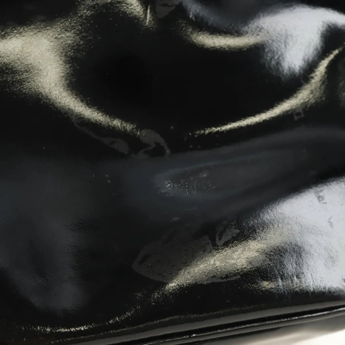 Chanel Vintage Timeless Cosmetic Case Patent, Black, Patent Leather, Handbag