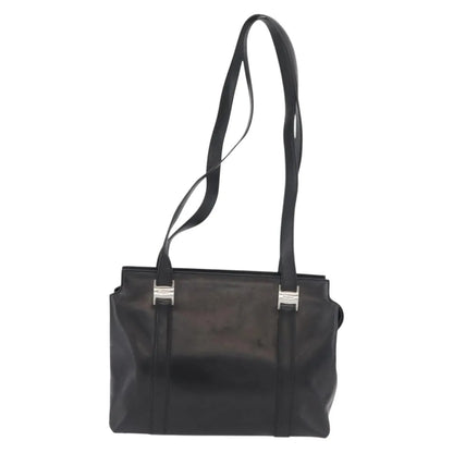 Salvatore Ferragamo Vintage Leather, Black, Leather, Tote Bag