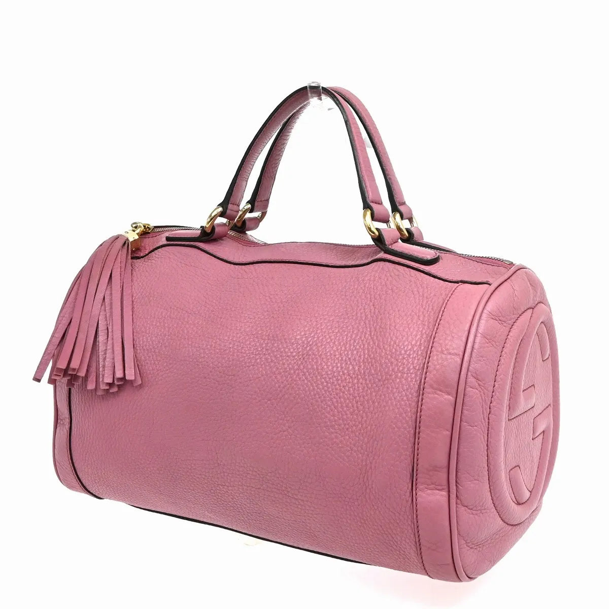 Gucci Soho Boston Leather, Pink, Leather, Handbag