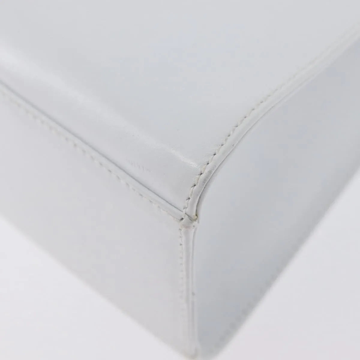 Salvatore Ferragamo Vintage Top handle Leather, White, Leather, Handbag