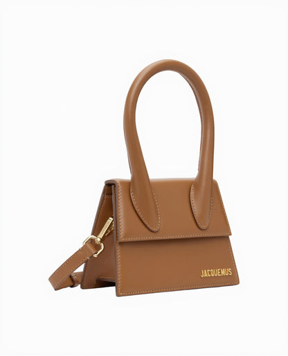 Jacquemus Le Chiquito Mini Leather, Brown, Leather, Crossbody Bag
