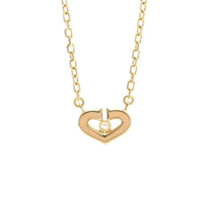 Cartier C Heart de Cartier Pendant 18K Rose Gold with Diamond, Gold, Pink Gold, Necklace