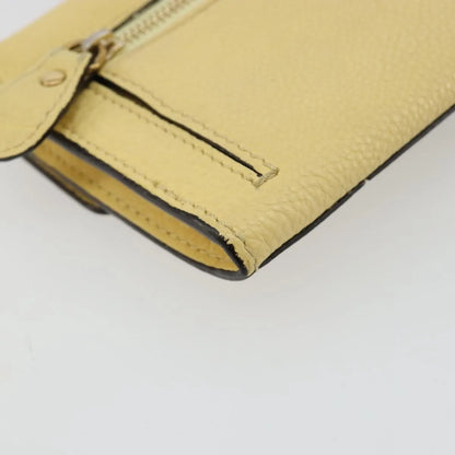 Chloe Marcie Continental Leather, Yellow, Leather, Wallet