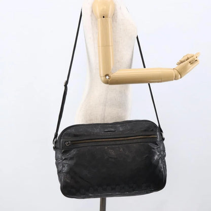 Gucci Zip Messenger GG Imprime, Black, Canvas, Shoulder Bag