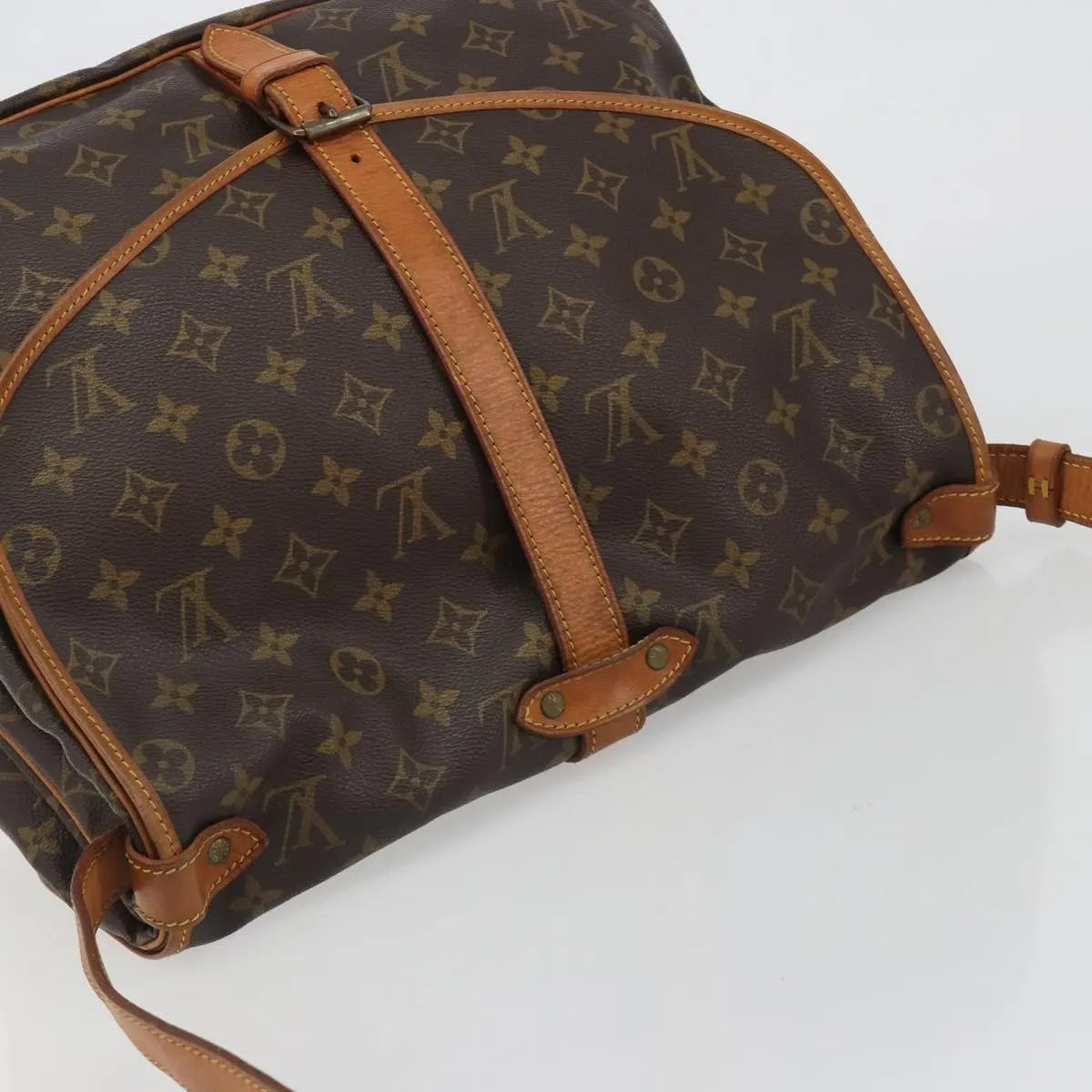 Louis Vuitton Saumur Monogram Canvas, Brown, Canvas, Shoulder Bag