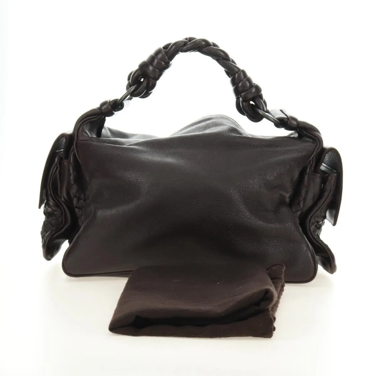 Bottega Veneta Cocker Hobo Leather, Brown, Leather, Handbag