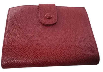 Chanel Timeless CC French Caviar, Red, Calfskin, Wallet