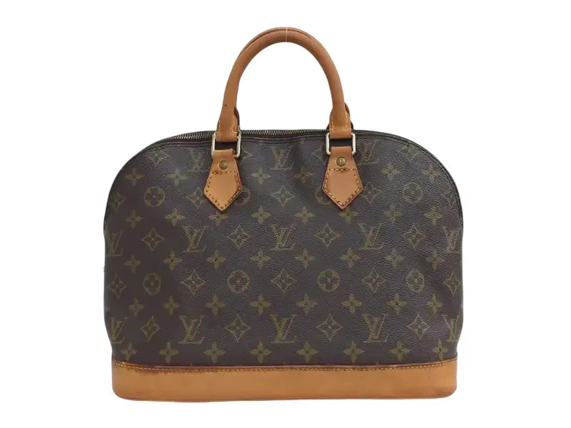 Louis Vuitton Vintage Alma Monogram Canvas, Brown, Canvas, Handbag