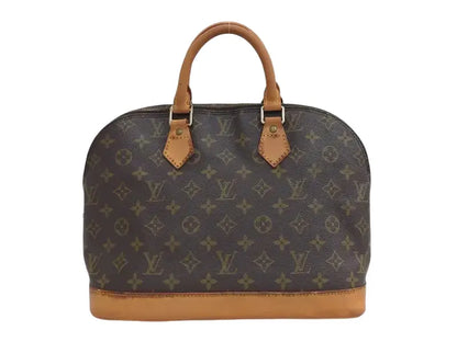 Louis Vuitton Vintage Alma Monogram Canvas, Brown, Canvas, Handbag