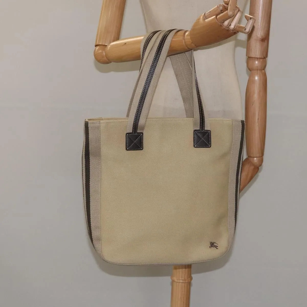 Burberry Blue Label Canvas, Beige, Canvas, Tote Bag