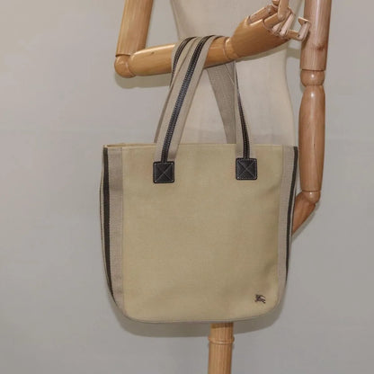 Burberry Blue Label Canvas, Beige, Canvas, Tote Bag