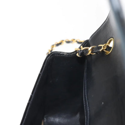 Chanel Vintage Diana Flap Quilted Patent, Black, Patent Leather, Shoulder Bag