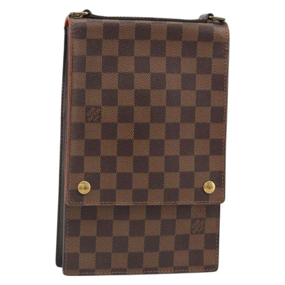 Louis Vuitton Portobello Messenger Damier, Brown, Canvas, Shoulder Bag