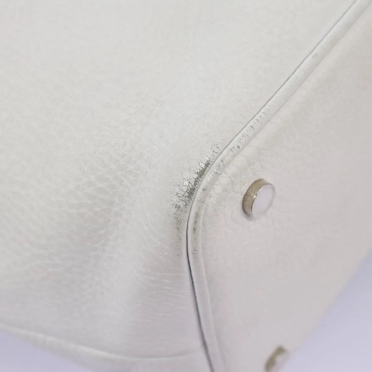 Burberry Vintage Leather, White, Leather, Shoulder Bag