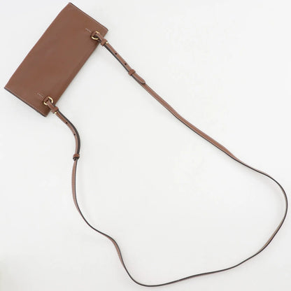 Burberry Pocket Tote Leather, Brown, Leather, Clutch