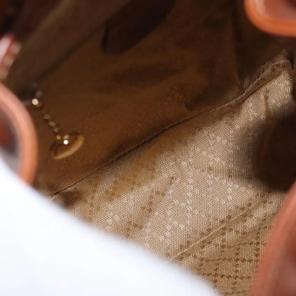 Gucci Vintage Bamboo Leather, Brown, Leather, Backpack