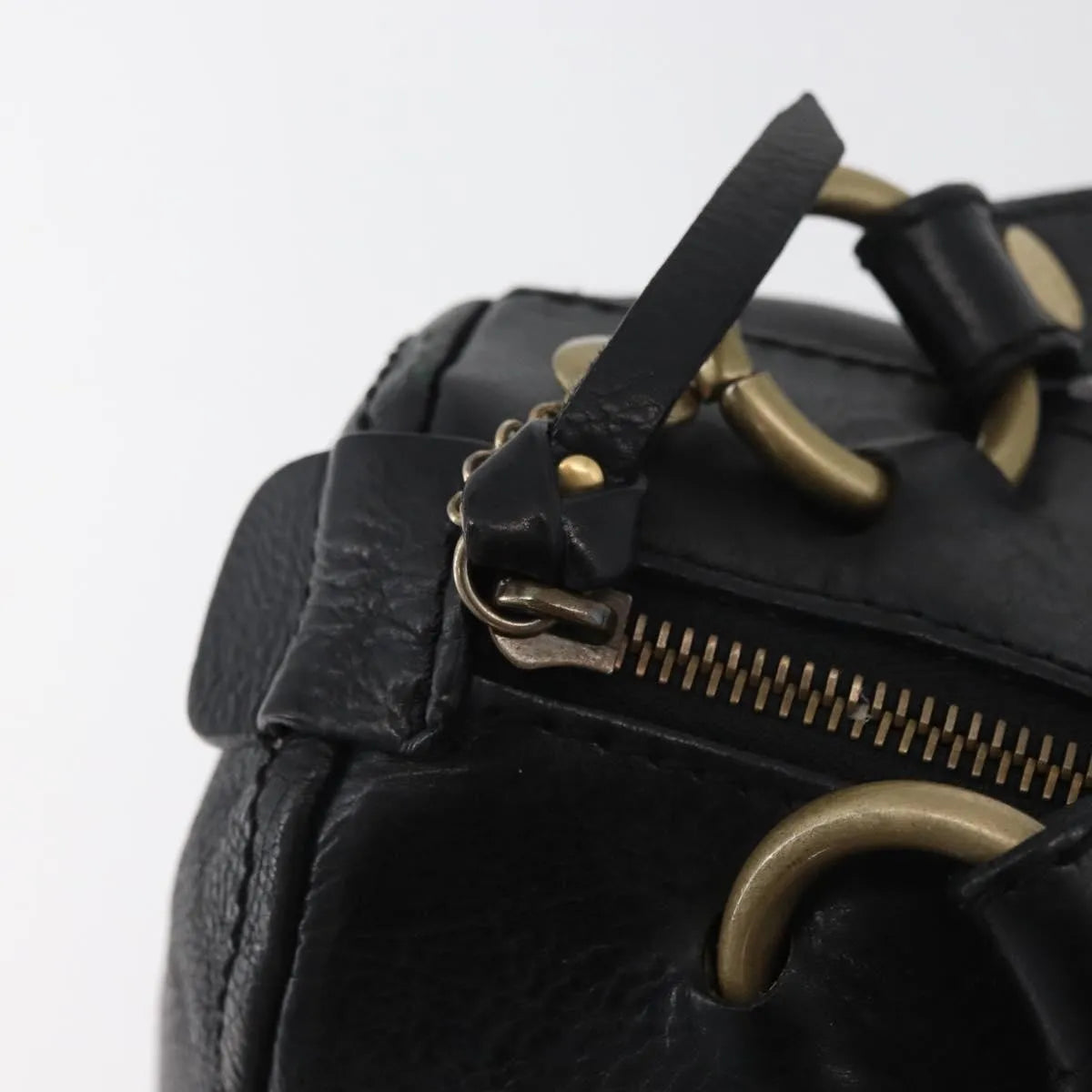 Celine vintage Leather, Black, Leather, Handbag