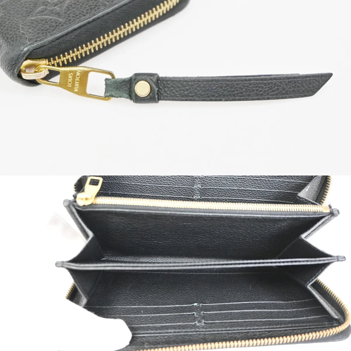 Louis Vuitton Portefeuille zippy Monogramme Empreinte Monogramme Empreinte, Black, Leather, Wallet